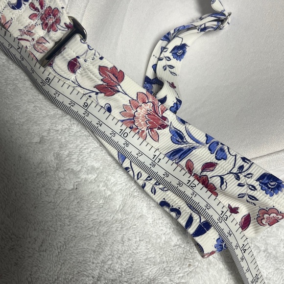 La Vie en Rose Aqua Floral Bikini Set | DD Small Top & Medium Bottom - Picture 4 of 4